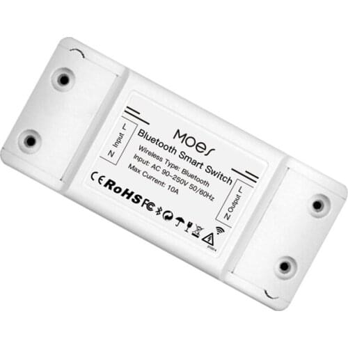 Bluetooth Smart Switch Relay Module Single Point Control Sigmesh Wireless Remote Work with Alexa Tuya Smart Life