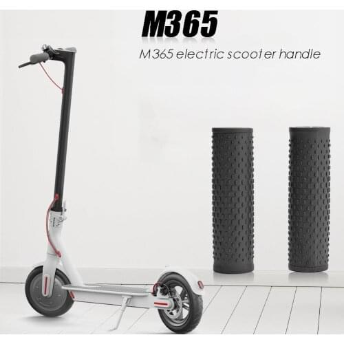 1 Pair Scooter Rubber Handlebar Grip Handle Protective Case for Xiaomi M365 Pro Electric Scooter Accessories Black