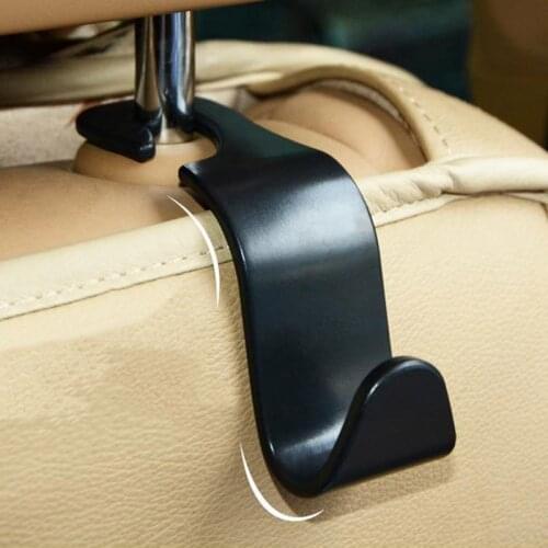 For Universial Car Storage Hooks Headrest Hooks Car Seat Hanger Hook Organizer Plastic Storage Holder For Handbag Purse 4PCS
