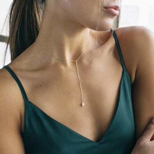 Pearl Necklace Handmade Jewelry Choker 925 Silver Gold Filled Pendants Collier Femme Kolye Collares Necklace For Women