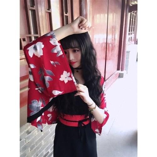 Female yukata women haori Japan geisha costume obi national dress Japanese kimono traditional dress cosplay TA482