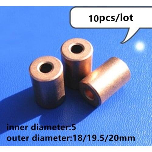 10 Pcs/lot Inner Diameter 5mm Outer Diameter 13mm Lenght 18/19.5/20mm Bearing Copper Base Alloy Powder Metallurgy Copper Sleeve