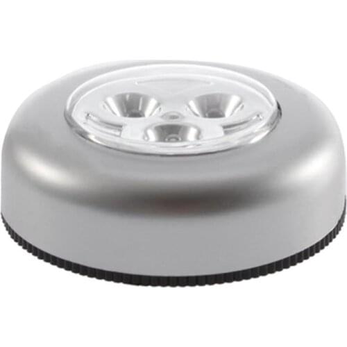 No Wiring Required Real Touch Control Night Lamp 3 LEDs Cordless Stick Tap Wardrobe Touch Lamp Battery Powered