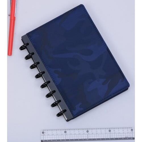 A5 Cloth Loose-leaf Notepad Metal Ring Discs Binding Mushroom Hole Business Efficiency Manual T Holes Loose-leaf Notebook