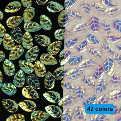 11X18mm Retro Leaf Czech Glass Beads for Jewelry Making Kralen Crystal Lampwork Beads DIY Earrings Bracelet Accessories Bijoux