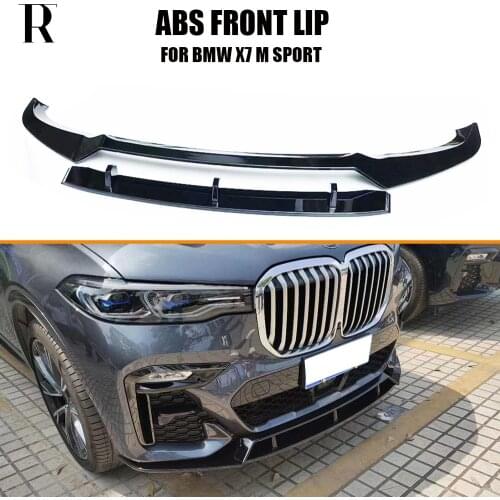 G07 X7 ABS Glossy Black Front Bumper Chin Lip Spoiler for G07 New X7 with M Sport Package 2019 UP