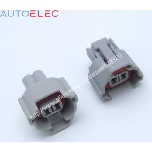 100kit 2P Fuel Injector Parts Nippon Denso Bottom Slot Female Connector KIT NEW EFI case for Subaru Mazda WRX
