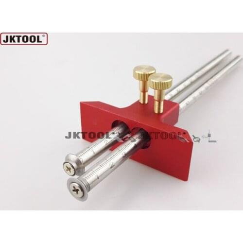 0-130mm Aluminum Alloy Dual Wheel Marking Gauge with round cutter Double Wheel Marking Gauge with double cutter
