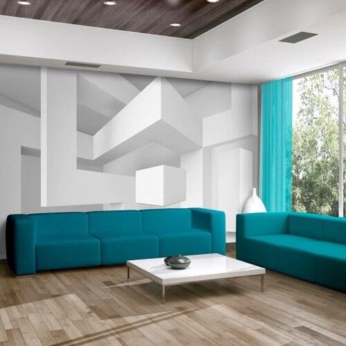 Wall mural-geometry White-400x280 cm