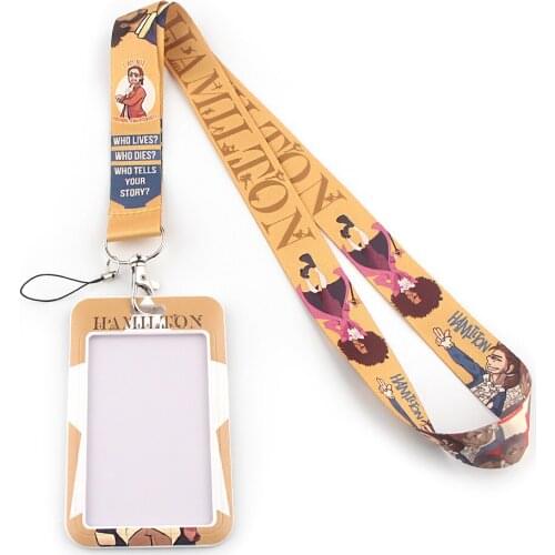JF495 Music New Fashion Lanyard ID Badge Holder Bus Pass Case Cover Slip Bank Credit Card Holder Strap Card Holder
