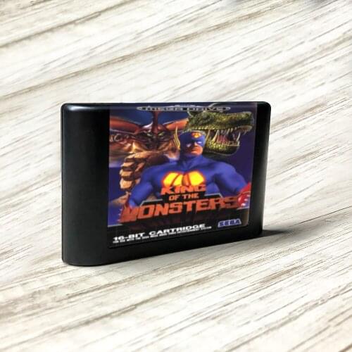 King of the Monsters - EUR Label Flashkit MD Electroless Gold PCB Card forSega Genesis Megadrive Video Game Console