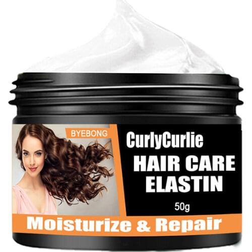 Hair Styling Cream Moisturizing Curly Elastin Hair Care No-wash Quick-Drying Fluffy Elastin Hair Styling Waxes TSLM1