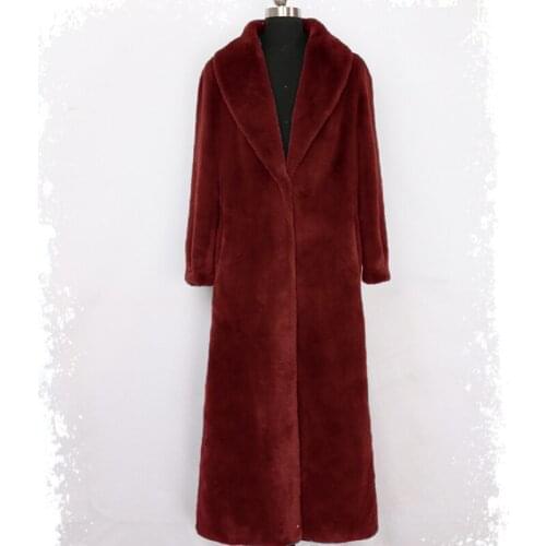 Faux Fur Coat Fur Coat Plush Jacket Coats Woman Winter 2021 Black Womens Winter Coats 2021 Elegant Overcoat Female Women Jacket