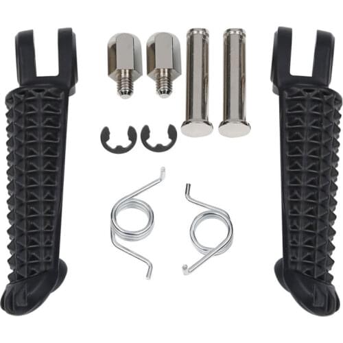 Motorcycle Front Black Foot pegs Footrests For Yamaha YZF R1 1998-2014 YZF R6S 2003-2008