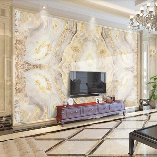 Beibehang Custom wallpaper 3d фотообои golden marble tv background wall living room bedroom restaurant decorative painting обои