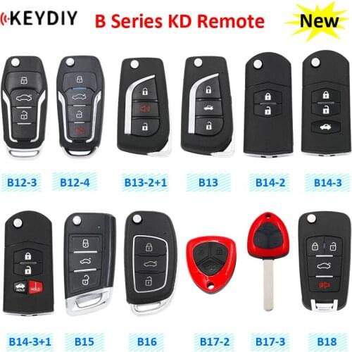 2/3/4 Button Remote Control Remote Car Key B Series KD Key B12 B13 B14 B15 B16 B17 B18 for KD900 URG200 KD900+ Mini KD KD-X2