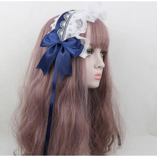 Hand made Lolita Small Headpiece Hair band Hairpin Sweet Lovely Hair Accessories Japanese Cosplay Hair Ornaments Maid Headdress