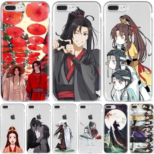 Protective Grandmaster Mo Dao Zu Shi MDZS Anime Case For iPhone 7 8Plus xs max XR 11 12pro Mini SE Clear Silicon Soft TPU Cover