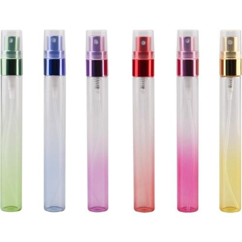 10/30pcs Mini Perfume Spray Bottles 10ml Colorful Glass Fine Mist Sprayer Empty Spray Bottles Refillable Perfume Atomizer