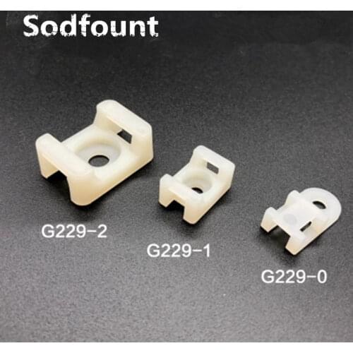 100pcs/lot Nylon cable fixing seat PC board holder fixing clip Circuit board isolation G229-0/1/2