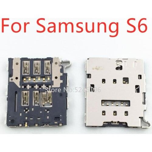 2-10pcs Sim Card Reader Tray Socket Connector Slot Holder For Samsung Galaxy Grand Prime S6 G920F G920A G920V G920T G920P Phone