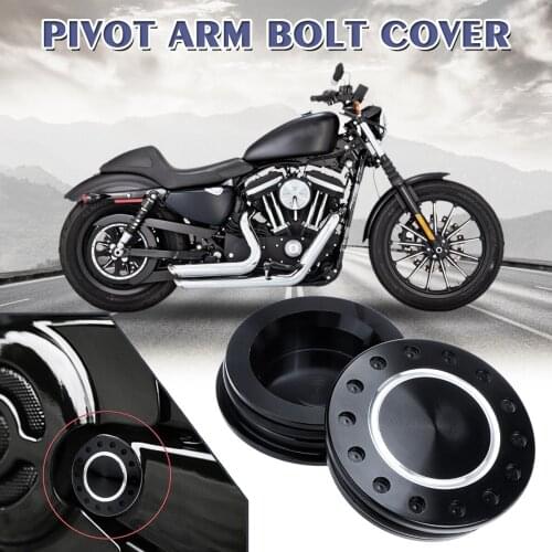 2PCS Black Anodized Swingarm Pivot Cover For Harley V-Rod Night Rod Special XG750A VRSCR VRSCDX VRSCF