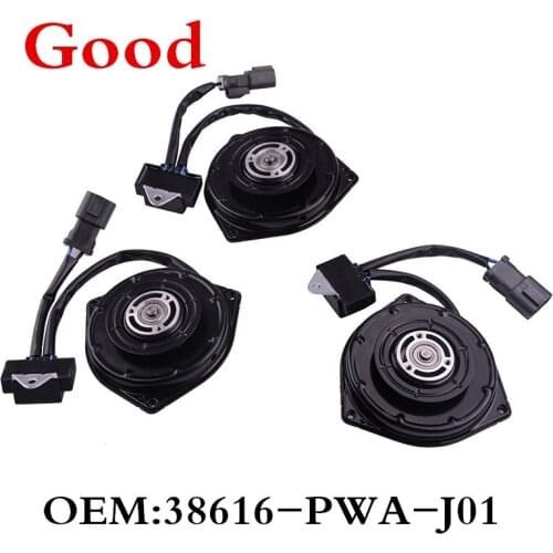 CAPQX 3PCS Cooling Fan Motor For FIT 2005 2006 2007 2008 GD1 GD3 FIT SALOON 03-06 GD6 GD8 Civic 06-11 FA1 CRV 07-2009 2010 2011