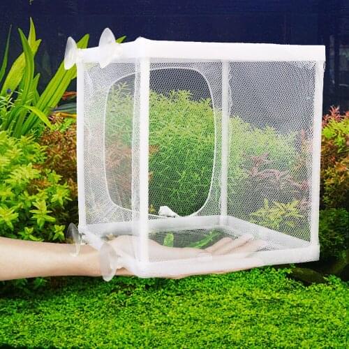 Fish Tank Aquarium Trap Box Guppy Breeding Breeder Net Small Fry Breeding Box Aquarium Hatchery Incubator Isolator S/L