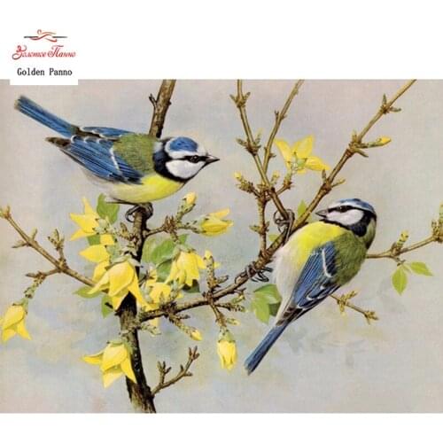 GOLDEN PANNO Diamond Painting Full Square 5D Diy Daimond Embroidery Diamant Mosaic Sale Displasy Broderie Diamant Bird Pictures