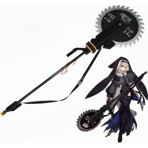 Anime! Arknights Specter Weapon Cosplay Prop Deep Sea Hunter Electric Saw Replica Props for Halloween Christmas Fancy Party