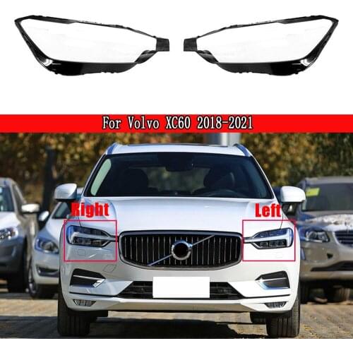 Headlight Cover Lamp Headlamp Shell Mask Lampshade Lens Glass Headlamp Cover For Volvo XC60 2018~2021 Lampcover Transparent