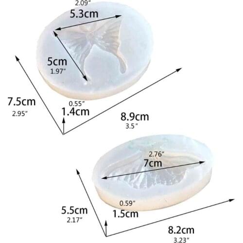 Butterfly Moth Animals Silicone Resin Mold Fondant Sugarcraft Mould Jewelry Tool X7YC