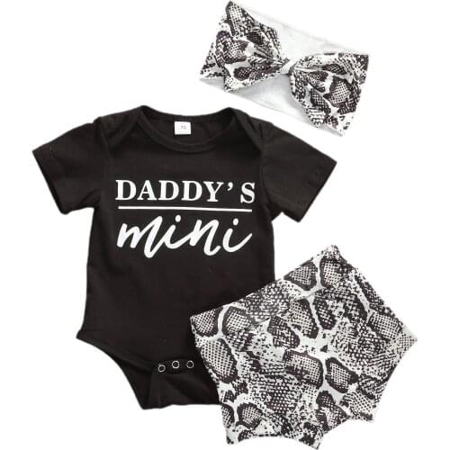 0-18M Newborn Infant Baby Girls Boys Clothes Sets Shorts Sleeve Romper Tops+Shorts+Headband