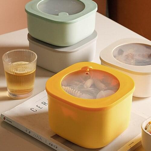 Refrigerator Storage Box Household Plastic Food Dumpling Lunch Box With Lid Kitchen Cereals Sealed Fresh Keeping Organizer New