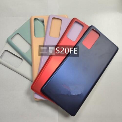 S20FE Housing For Samsung Galaxy S20 FE / S20 Lite Battery Cover Repair Replace Back Door Rear Case + Logo Sticker