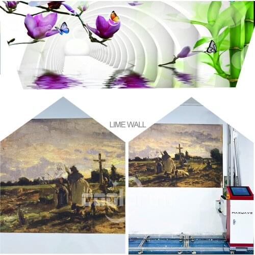 Maxwave Laser Workshop Direct Selling Automatic Wall Printing Machine 5D 3D Wall Printer Direct to Inkjet Wall Printing Machine