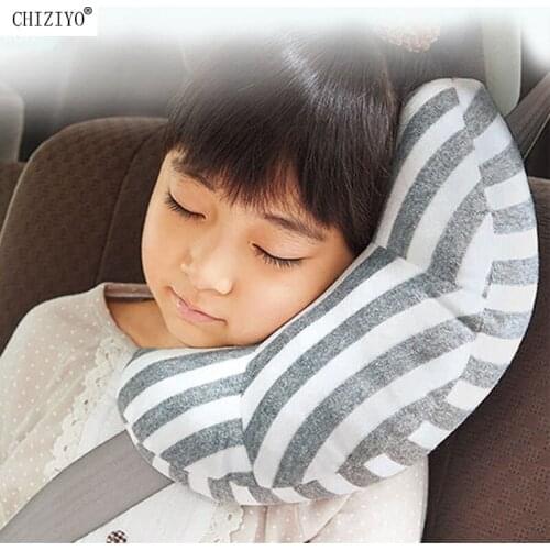 Car Seat Sleep Neck Pillow Head Protector Belt Neck Nap Aid Protect Soft Headrest Support Holder CHIZIYO