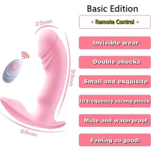 Wearable 10 Speed Quiet Vibrator Dildos Wireless Remote Contro Stimulator Sex Toys for Women Invisible Panties Anus Massage
