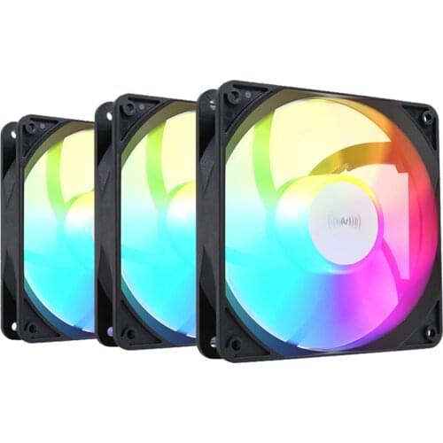 ProArtist 3in1 GF12 Computer Case cooling fan 120mm 5V/3PIN ARGB 72CFM PWM CPU Cooler radiator fans