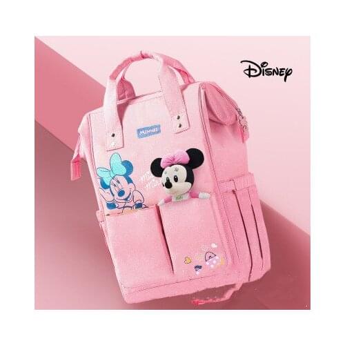Disney Winnie the Pooh Mickey Diaper Bag Cartoon Backpack Mommy Bag Large Capacity Handbag Outing Bottle Insulation Backpack