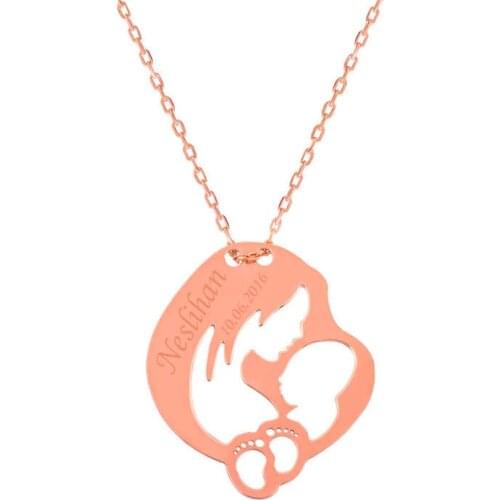 Tevuli 925 Sterling Silver Is Mother Baby 'S Love Necklace