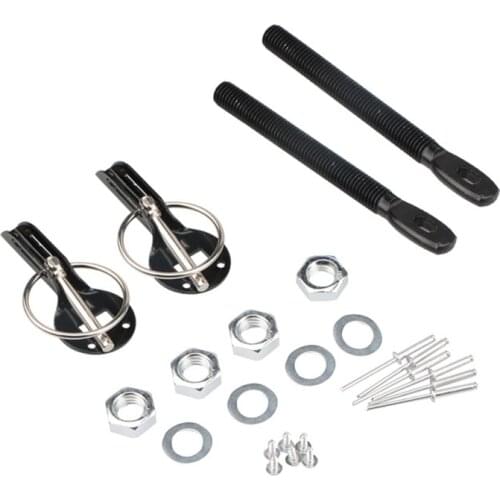 Universal Cars Accessaries Aluminum Alloy Mount Hood Pin Bonnet Lock Kit Car Styling Turning Lock Kit Down Hood Lock Latch Pins