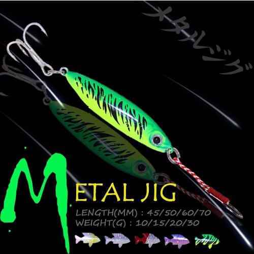 WALK FISH 1PCS 10G/15G/20G/30G Metal Jig Pesca Hard Bait 3D Eyes Sinking Fishing Lures Treble Hook Winter Fishing Tackle
