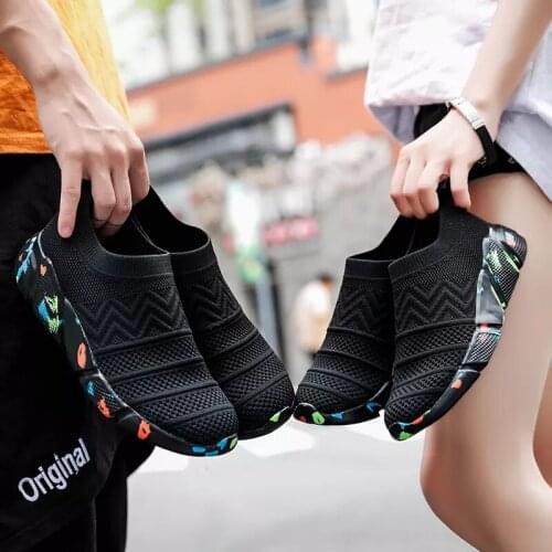 YWYGMZ Running Shoes for Men Breathable Mesh Soft Athletics Jogging Sneaker Women Light Outdoor Walking Slip on Sports