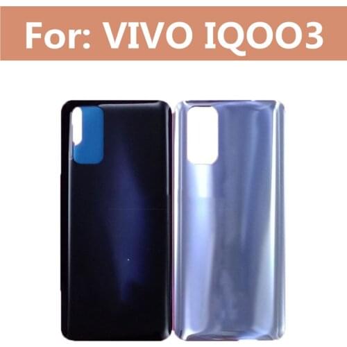 For VIVO iQOO 3 5G Battery Back Cover Housing Door Case Repair Mobile Phone Parts glass Replacement Parts