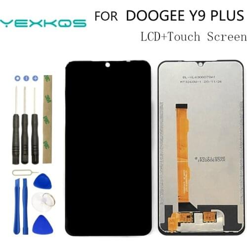 6.3 Inch New original For DOOGEE Y9 PLUS LCD Display and Touch Screen Digitizer Assembly Repair Part Mobile Accessories +Tools