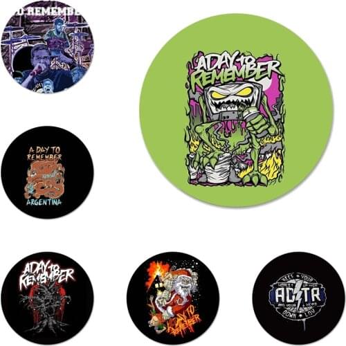 58mm A Day To Remember ADTR Icons Pins Badge Decoration Brooches Metal Badges For Backpack Decoration