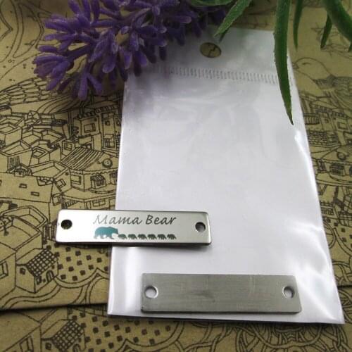 10pcs--"Mama bear six babybears"stainless steel charms more style for choosing DIY Charms 30x7mm