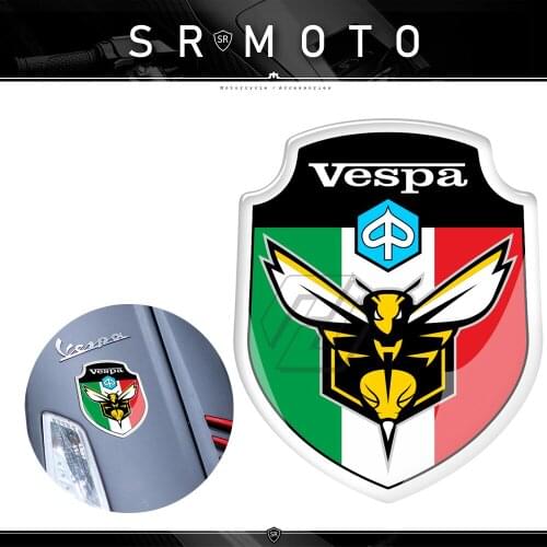 3D Resin Motorcycle Sticker Case for Vespa Italy Sticker LX GTS GTV Sprint 50 150 300 300ie Super Sport