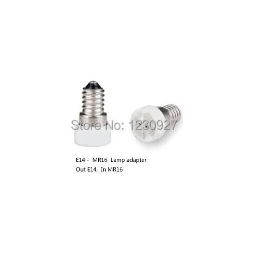 E14 To MR16 lamp Adapter Out E14 Inner Mr16 free shipping